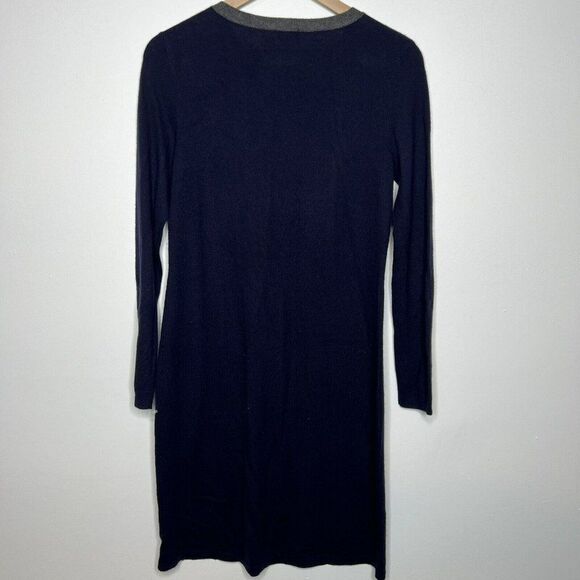 Talbots Lambswool Blend Sweater Dress Navy Blue Womens Size Small - Picture 5 of 5